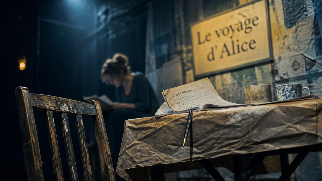 Le voyage d'alice en suisse, fin de vie et suicide assisté, plateau de théâtre