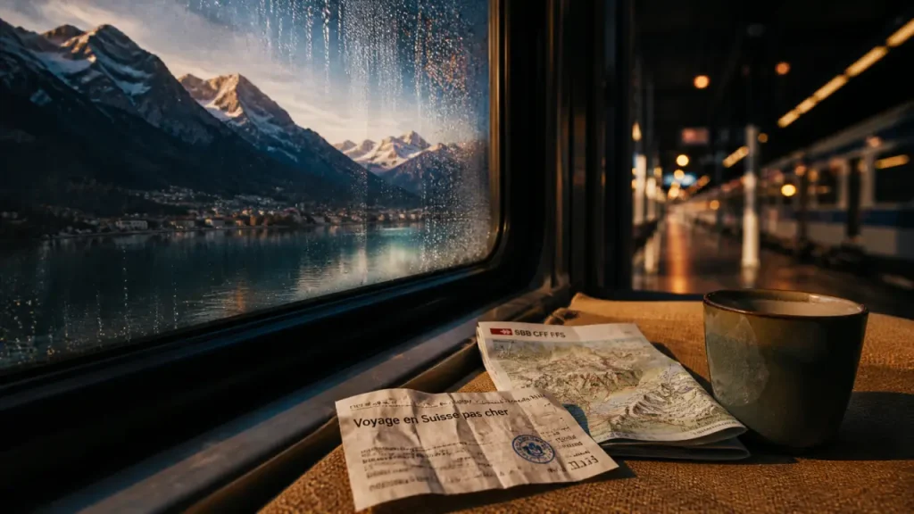 Voyage en suisse pas cher : billet de train à 29€ et lac alpin