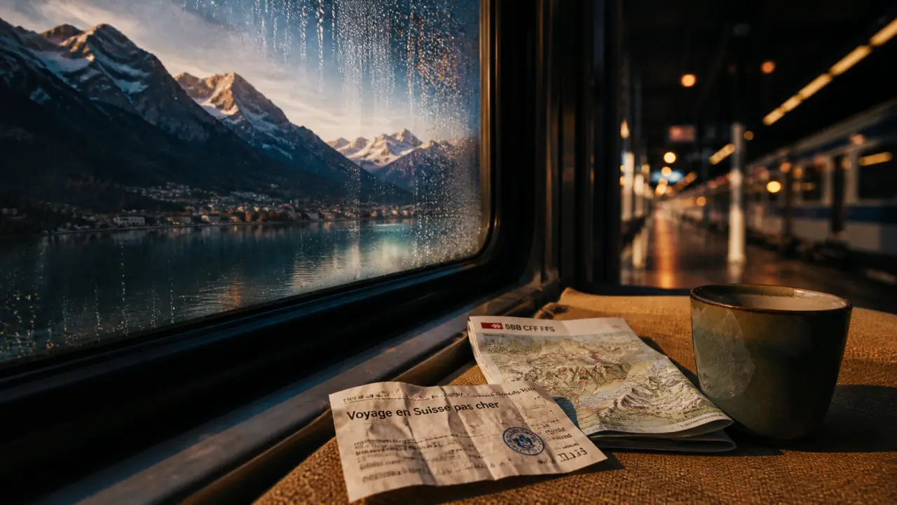 Voyage en suisse pas cher : billet de train à 29€ et lac alpin
