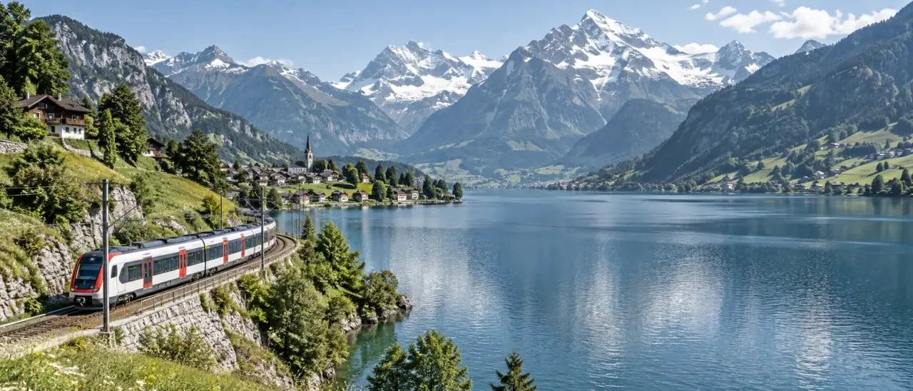 Organiser un voyage en Suisse entre train, lac et paysages alpins