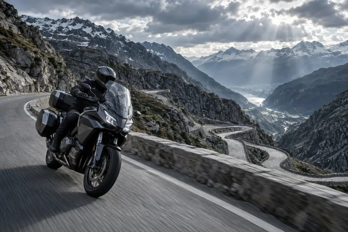 Voyage moto suisse sur les routes alpines du col du Gothard