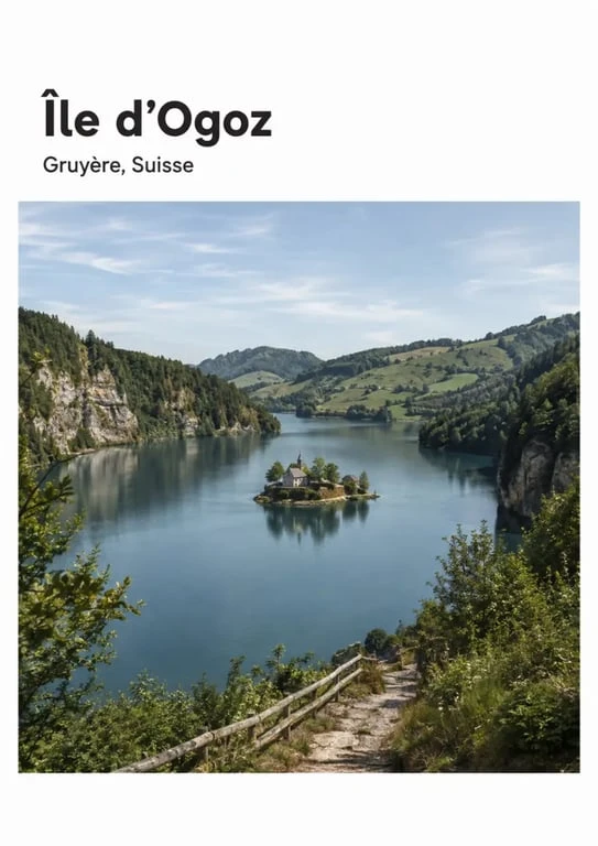 Tourisme gruyère suisse : gorges de la Jogne et île d’Ogoz