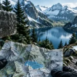 Suisse randonnée : lac d’altitude depuis un sentier suisse